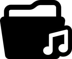 Music Folder Icon Svg Vector, Free Vectors File